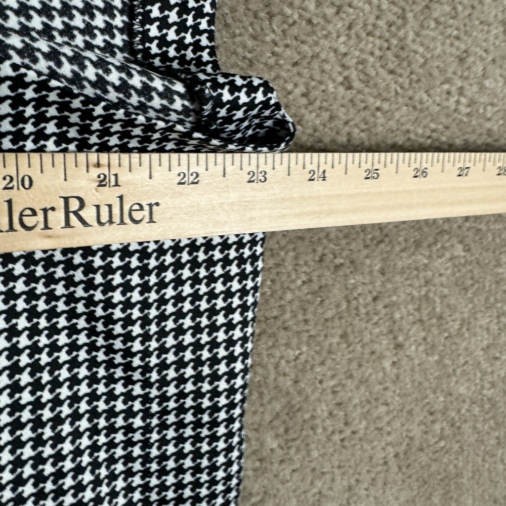 Club‎ Monaco Dress Womens 4 Black White Houndstooth Belted Work Career V Neck - Picture 9 of 12